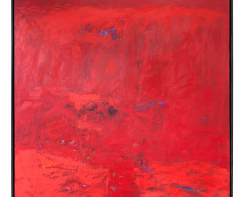 Rotes abstraktes Gemälde